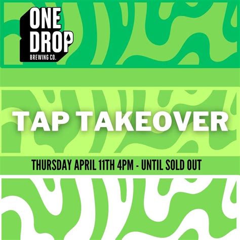 Shapeshifter x One Drop Collab Launch & Tap Takeover!, Shapeshifter ...