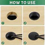 Bolatus 2 Pcs 60mm Desk Grommets, Round Desk Cable Hole India | Ubuy