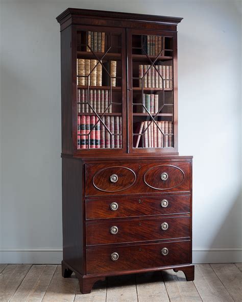 Antique Secretaire Bookcase, antique secretary, bureau bookcase, glazed ...