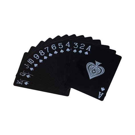 Black Edition Waterproof Playing Card Deck – Black Metal Mercantile