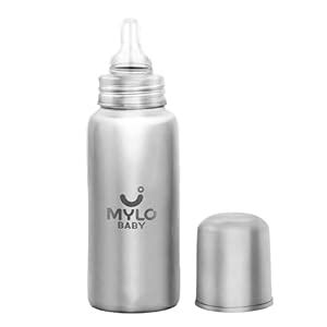 Buy Mylo Baby Stainless Steel Feeding Bottle & Sipper | BPA Free | Anti ...