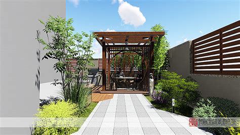 一楼70平方花园庭院设计装修效果图欣赏 - 成都青望园林景观设计公司