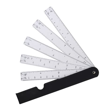 Hanboli Drawing Templates Plastic Straight Plotting Scale Ruler ...