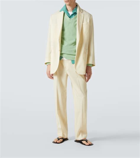 화이트 울 모헤어 블레이저 - Auralee | Mytheresa