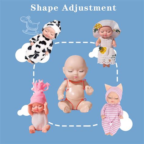 Buy ONEST 8 Sets 4 Inch Dolls Cute Baby Dolls Include 8 Pieces Baby ...