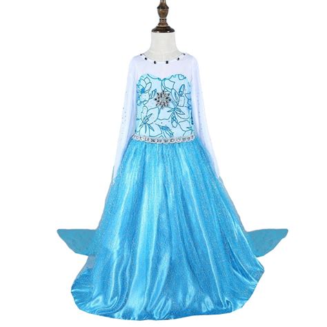 IndusBerry Frozen Snow Queen Dress Birthday Costume Princess Anna Elsa ...