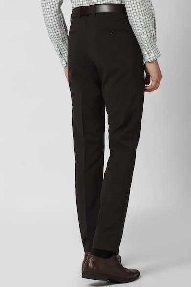 Buy Men Black Solid Slim Fit Formal Trousers Online - 655726 | Peter ...