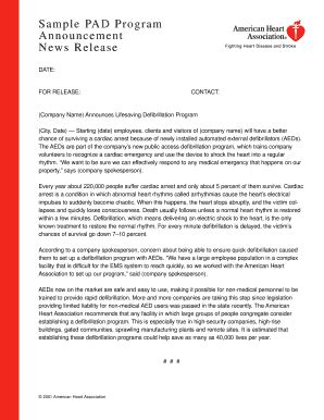 Fillable Online Sample PAD Program Fax Email Print - pdfFiller