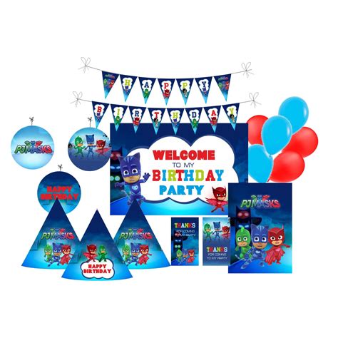 PJ Masks Theme Party Packages | Ready-to-Use Decor Sets – PRETTY UR PARTY