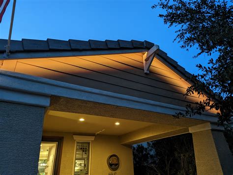 Down Under Eaves Outside Lighting Where To Place Landscape Lighting