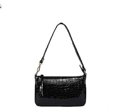 Buy Lychee bags Women Pu Brown Croco Finish Shoulder Bag (BLACK) at ...