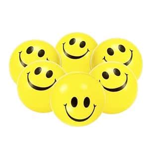 Buy BOS Medicare Surgical Smiley Stress Ball Set of 6 pcs | Yellow Soft ...