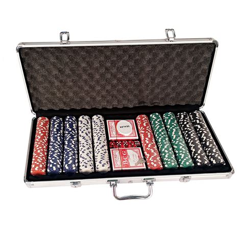 Jet Roy Casino Style Poker Chips Set with a Aluminum Finish Case ...