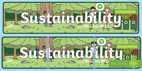 Sustainability Display Banner