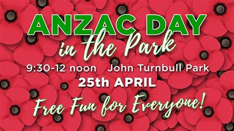 ANZAC DAY in the Park (Lenah Valley), John Turnbull Park, North Hobart ...