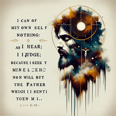 What does John 5:30 mean? | Bible Art