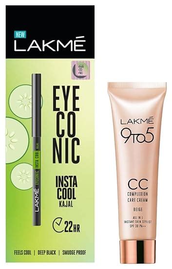Buy Lakmé Eyeconic Insta Cool Kajal, Black, Cooling Kohl Liner with ...