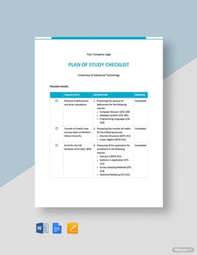 Study Checklist Example 的图像结果