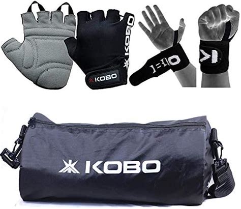Buy Kobo Gym Kit, Combo of Gloves, Bag & Wrist Support (Large) Online ...