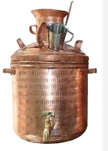 Vintage Hammered Gas Fired Copper Samovar/Boiler, Tea Maker for Caters ...