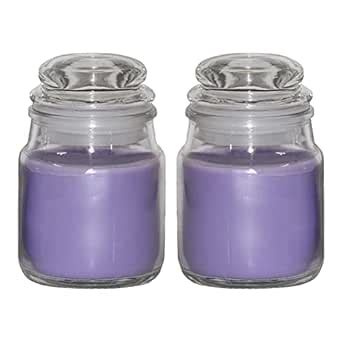 PV Craft Hanky Jar Decorative Smokeless Designer Glass Candle, Purple ...