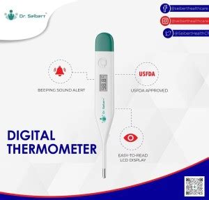 Dr. Seibert Highly Accurate Digital Thermometer (Pack of2) DST-01 Best ...