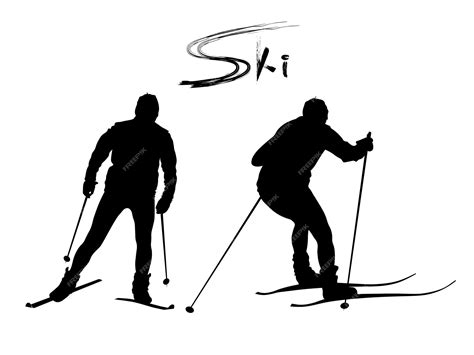 Cross Country Skier Silhouette