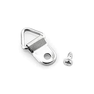 Lind Kitchen 100pcs 15x25mm Silver Triangle D-Ring Frame Hook Hanger ...
