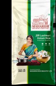 Maharshi Jsr Kolam Raw Rice - 26 KG | Premium Quality