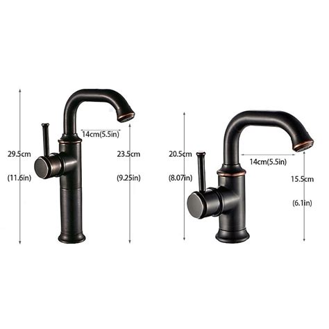 Bathroom Sink Mixer Faucet Vintage Deck Mounted, 360 Swivel Rotatable ...
