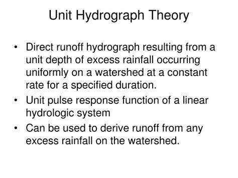 Image result for Unit Hydrograph Theory