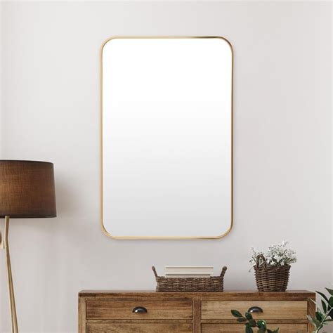 Buy Reflection Broadway Gold Framed Rectangular Wall Mirror from Home ...