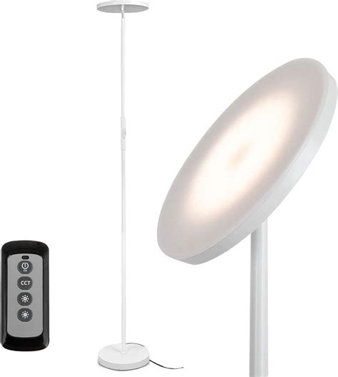 JOOFO Floor Lamp,30W/2400LM Sky LED Modern Torchiere 3 Color ...