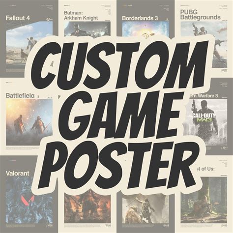 Custom Gaming Poster, Gaming Room Poster, Gaming Wall Poster, Gaming ...