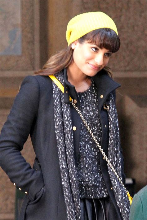 LEA MICHELE on the Set of Glee – HawtCelebs