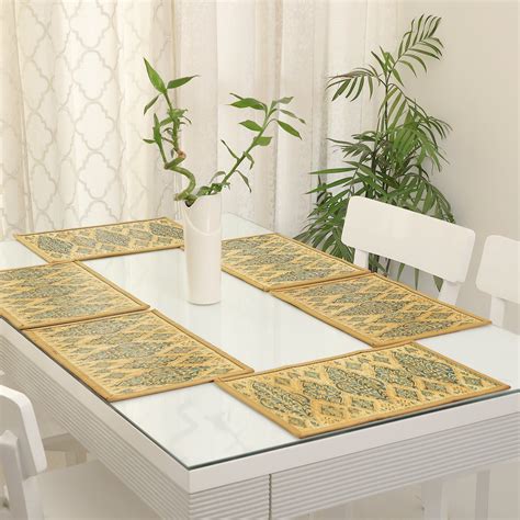 Dining Table Mats Set - Set of 6 (Anti-Slip Back) 40% OFF – Ecoflore