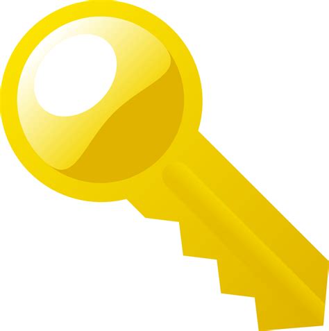 OnlineLabels Clip Art - Gold Key