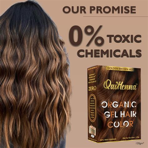 QuikHenna Gel Hair Color | Golden Brown & Organic 120g – QUIKHENNA