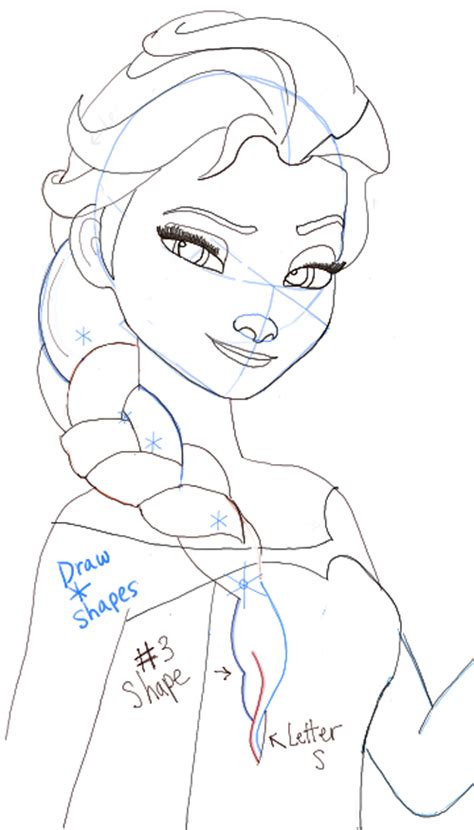 Image result for Elsa Drawing Tutorial