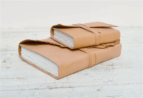 Handmade Leather Bound Journal Collection Set | Maker Marketplace