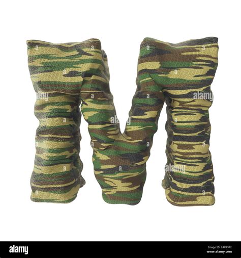 Camouflage english alphabets font texture - 3D Render Image Stock Photo - Alamy