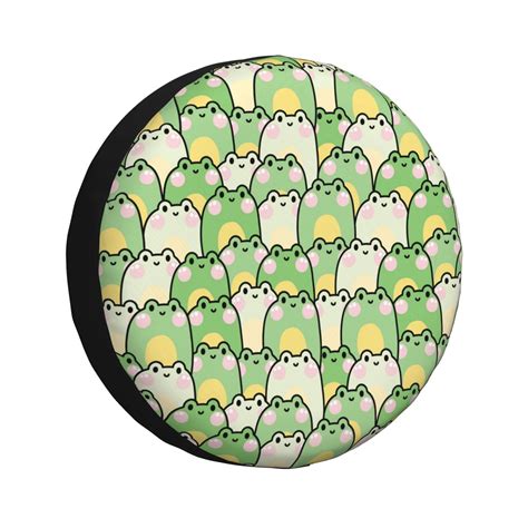 Rv Spare Tire Cover 15 inch - cute smile frog green Kawaii Tire Covers ...