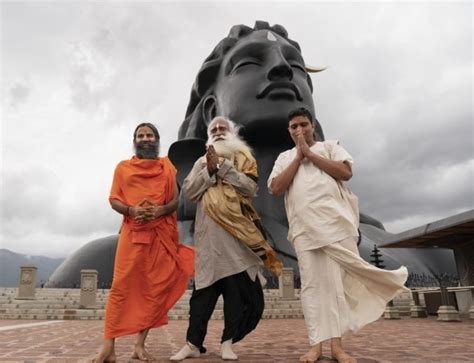 Sadhguru Jaggi Vasudev takes Baba Ramdev for a ride at Isha centre in ...