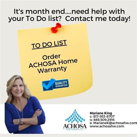 Mariane King, Achosa Home Warranty on LinkedIn: #achosahomewarranty # ...