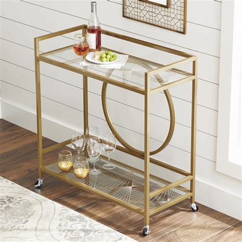 gold bar cart