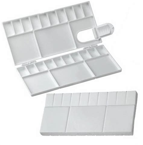 KNAFS Artist Portable White Watercolor Paint Palette Case Folding ...