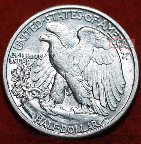 Uncirculated 1944 - D Silver Walking Liberty Half S/h