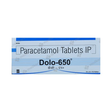 DOLO 650MG TABLET 15'S : View Price, Combination and Alternatives | Medkart