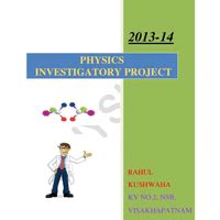 Transformer physics project work - JEE PDF Download