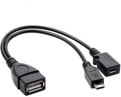 IMPROX Enhanced 2 in 1 Micro USB Y Splitter to USB OTG Cable for Fire ...
